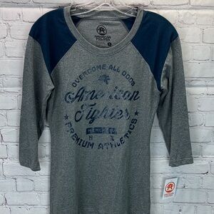 ⭐️NWT American fighter Allegiance 3/4 sleeve woman’s tee SZ Med